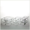 square glass bowls, R19-536 h 75, R19-566 h 75, R19-580